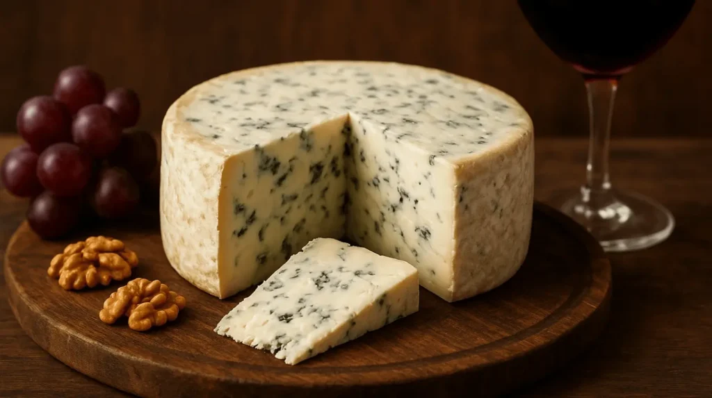Masgonzola Explained: Flavor, Recipes & Why Food Lovers Are Talking About It. Masgonzola Cheese with Grapes and Wine