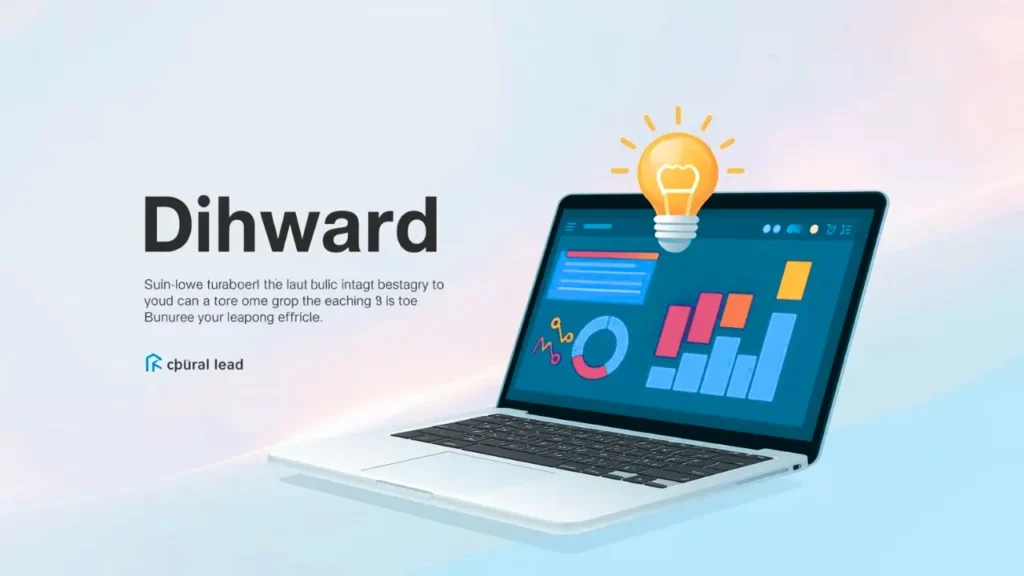 What is Dihward? Explore its meaning, origin, and cultural impact in 2025. Stay ahead with insights into this trending online term. Flat vector illustration of a laptop with glowing graphs, a lightbulb, and the word Dihward in bold letters.