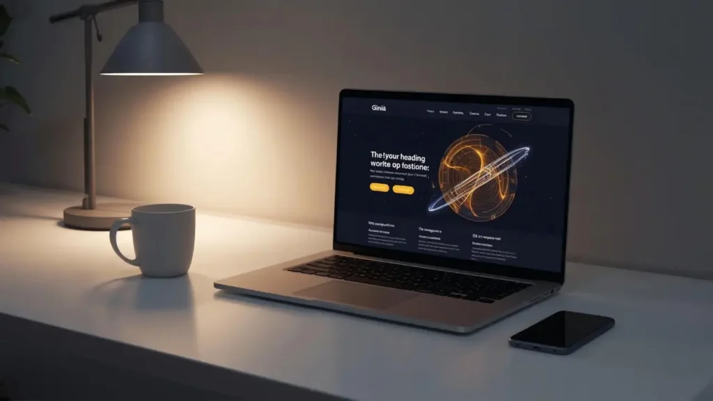 “Giniä official homepage on laptop and smartphone”