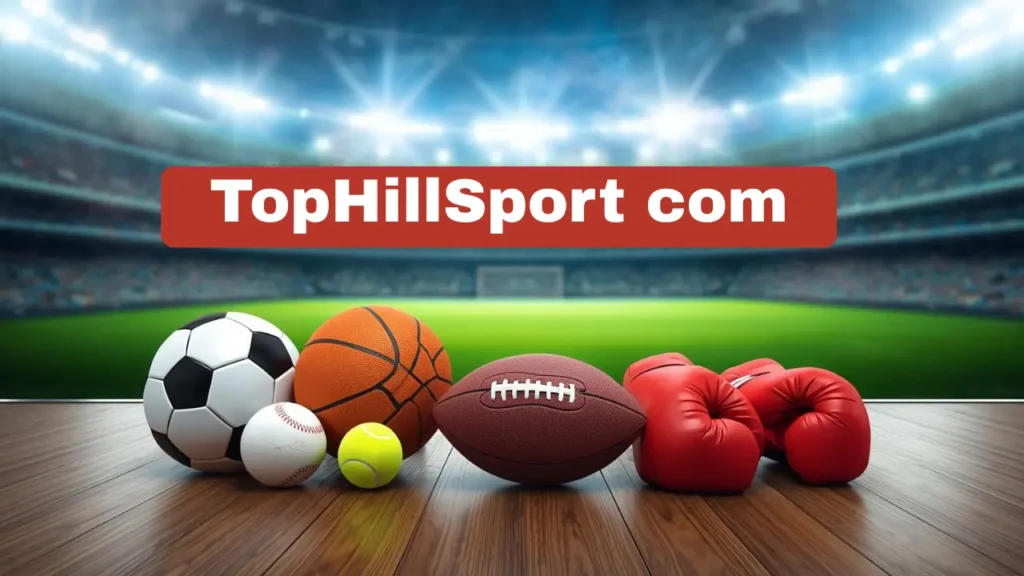 Tophillsport com showing free sports streaming for football, cricket, and other live sports